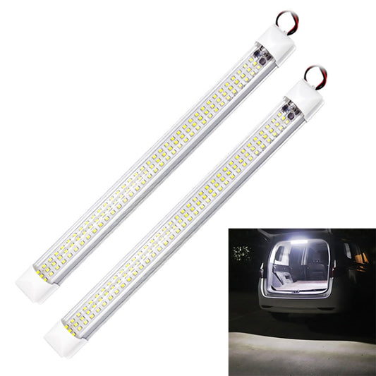 2 PCS ZS-3333 Top Switch Type 12-80V High Bright 108LEDs Car Dome Light Cabin Light Bar - Dome Lights by buy2fix | Online Shopping UK | buy2fix