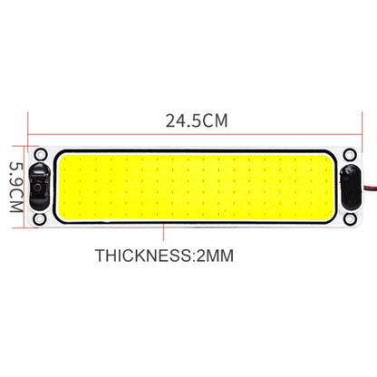 2 PCS ZS-3343 DC12-24V High Bright 108 COB Lamp Beads Car Dome Light Cabin Light Bar - Dome Lights by buy2fix | Online Shopping UK | buy2fix