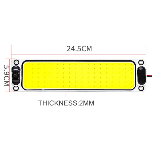 2 PCS ZS-3343 DC12-24V High Bright 108 COB Lamp Beads Car Dome Light Cabin Light Bar - Dome Lights by buy2fix | Online Shopping UK | buy2fix