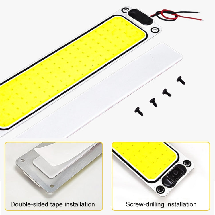 2 PCS ZS-3343 DC12-24V High Bright 108 COB Lamp Beads Car Dome Light Cabin Light Bar - Dome Lights by buy2fix | Online Shopping UK | buy2fix