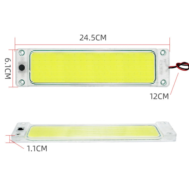 2 PCS ZS-3346 DC24V High Bright 105 COB Lamp Beads Car Dome Light Cabin Light Bar - Dome Lights by buy2fix | Online Shopping UK | buy2fix