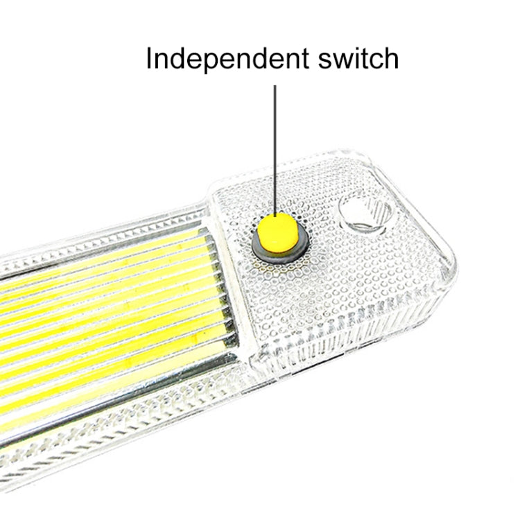 2 PCS ZS-3348 DC12-24V High Bright 84 COB Lamp Beads Car Dome Light Cabin Light Bar - Dome Lights by buy2fix | Online Shopping UK | buy2fix
