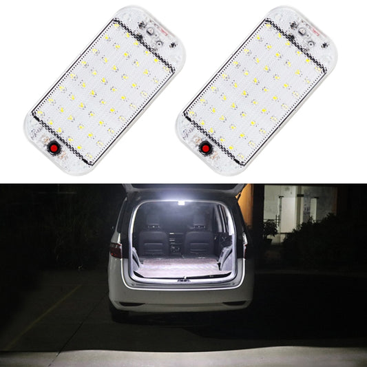 2 PCS ZS-3350 DC12-85V High Bright 48LEDs Lamp Beads Car Dome Light Cabin Light Bar - Dome Lights by buy2fix | Online Shopping UK | buy2fix