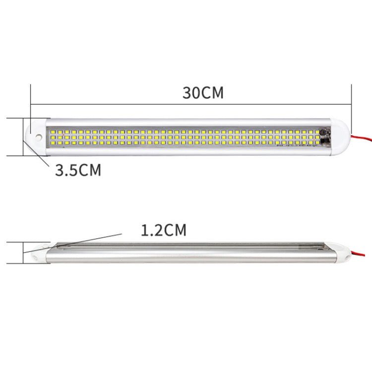 2 PCS ZS-3385 DC12-85V High Bright 120LEDs Lamp Beads Car Dome Light Cabin Light Bar - Dome Lights by buy2fix | Online Shopping UK | buy2fix
