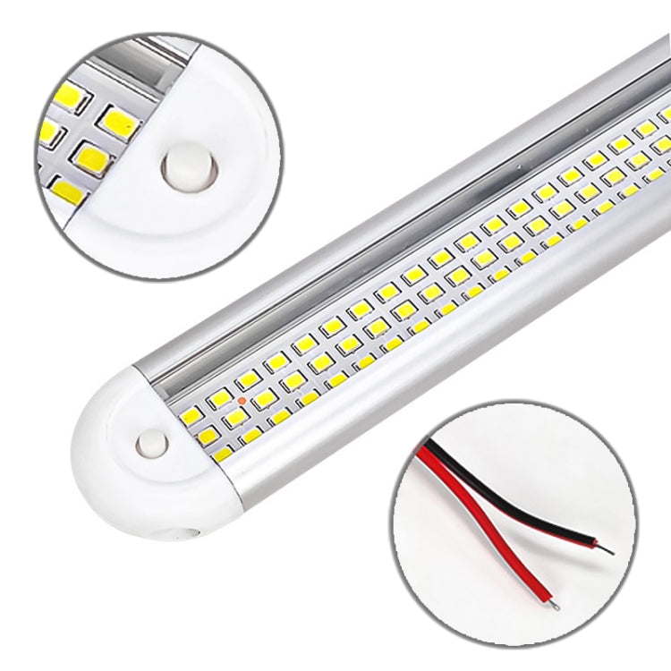 2 PCS ZS-3385 DC12-85V High Bright 120LEDs Lamp Beads Car Dome Light Cabin Light Bar - Dome Lights by buy2fix | Online Shopping UK | buy2fix