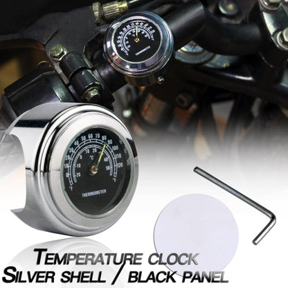 2 PCS Motorcycle 22-25mm Handlebar Thermometer (Black) - Others by buy2fix | Online Shopping UK | buy2fix