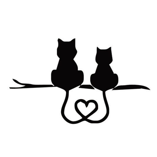 20 PCS Car Body Bumper Cat Vinyl Decal Window Sticker, Size: 17.8x10.8cm (Black) - Decorative Sticker by buy2fix | Online Shopping UK | buy2fix