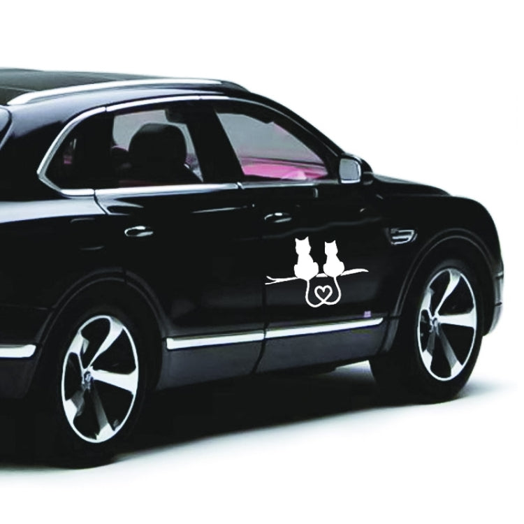 20 PCS Car Body Bumper Cat Vinyl Decal Window Sticker, Size: 17.8x10.8cm (Black) - Decorative Sticker by buy2fix | Online Shopping UK | buy2fix