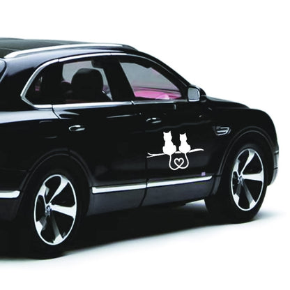 20 PCS Car Body Bumper Cat Vinyl Decal Window Sticker, Size: 17.8x10.8cm (Black) - Decorative Sticker by buy2fix | Online Shopping UK | buy2fix