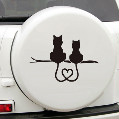 20 PCS Car Body Bumper Cat Vinyl Decal Window Sticker, Size: 17.8x10.8cm (Black) - Decorative Sticker by buy2fix | Online Shopping UK | buy2fix