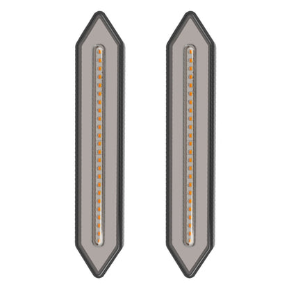 2 PCS Heavy Truck 100LED Two-color Running Water Light Guide Brake Steering Tail Rear Bumper Light - Warning Lights by buy2fix | Online Shopping UK | buy2fix