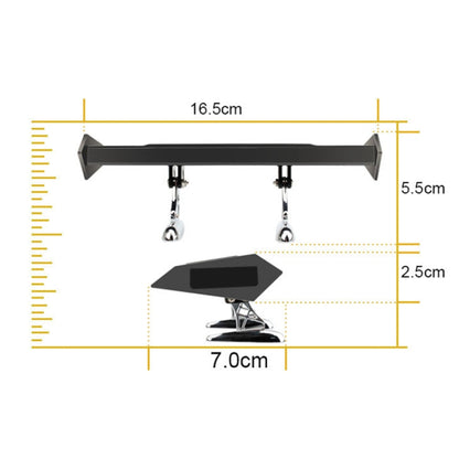 Car Mini Rear Wing with Light Solar Anti-collision Tail Light - Warning Lights by buy2fix | Online Shopping UK | buy2fix