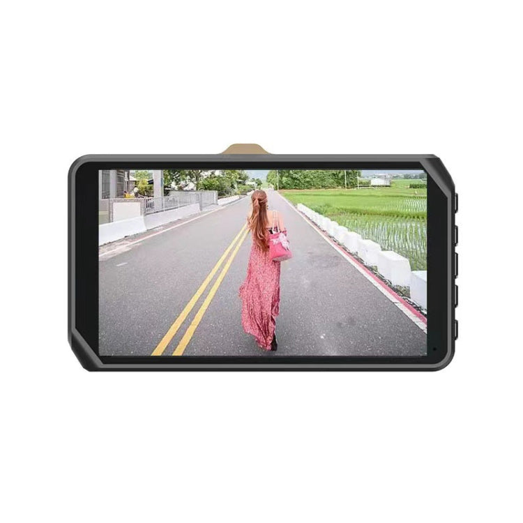 Q50 Car 4 inch HD 1080P Night Vision Front and Rear Dual-lens Driving Recorder by buy2fix