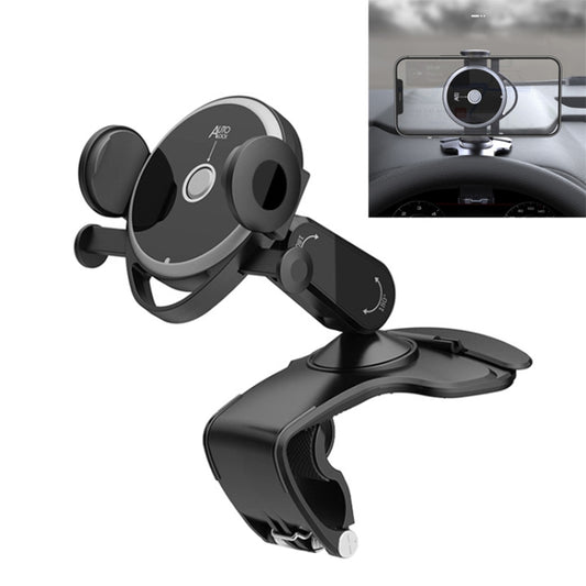 Car Multi-function Center Console Mobile Phone Holder with Number Plate - Universal Car Holders by buy2fix | Online Shopping UK | buy2fix