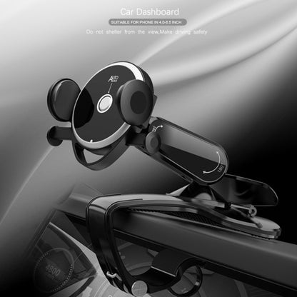 Car Multi-function Center Console Mobile Phone Holder with Number Plate - Universal Car Holders by buy2fix | Online Shopping UK | buy2fix