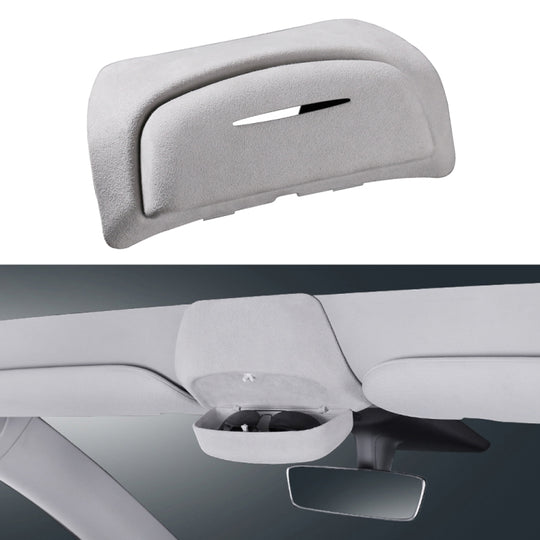 Car Suede Wrap Version Sunglasses Storage Box for Tesla Model 3 2019-2023