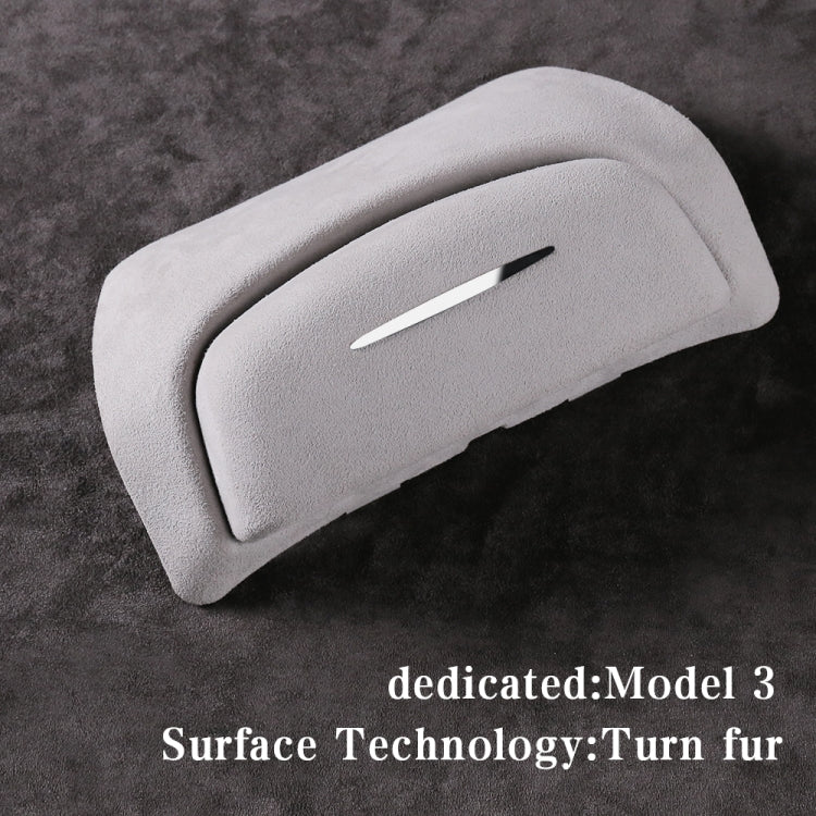 Car Suede Wrap Version Sunglasses Storage Box for Tesla Model 3 2019-2023 by buy2fix