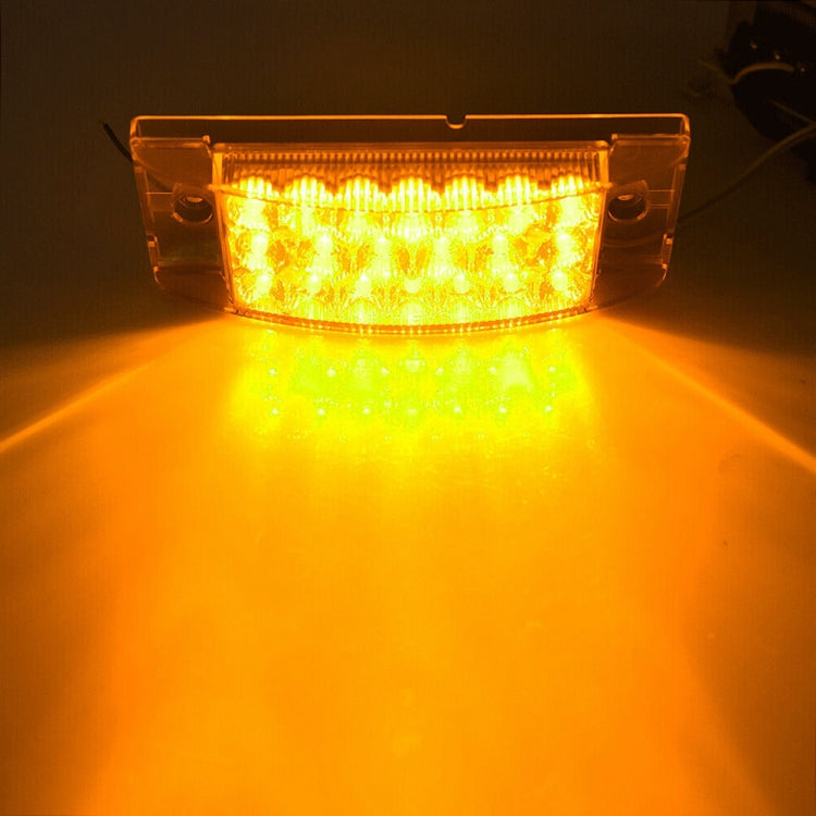 MK-142 DC12V-24V 21LEDs Car Tail Light Running Water Flashing Edge Light (Yellow Light) - Dome Lights by buy2fix | Online Shopping UK | buy2fix
