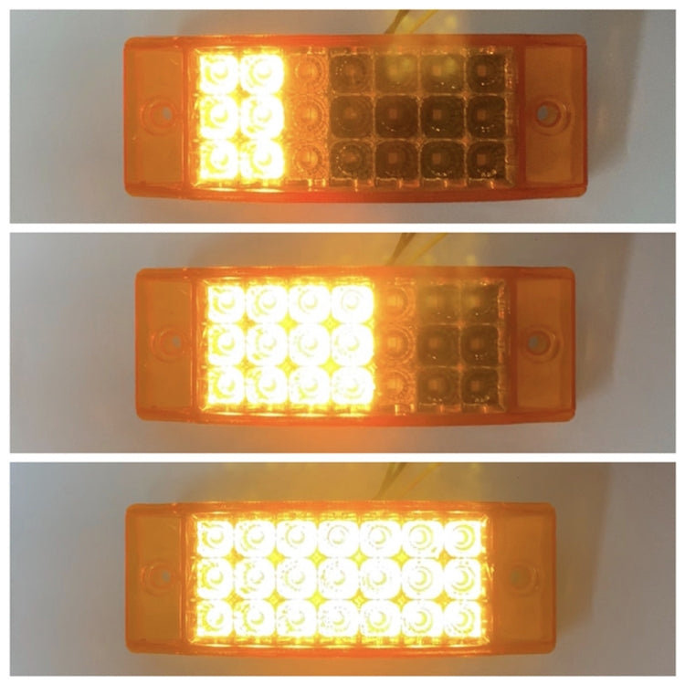 MK-142 DC12V-24V 21LEDs Car Tail Light Running Water Flashing Edge Light (Yellow Light) - Dome Lights by buy2fix | Online Shopping UK | buy2fix