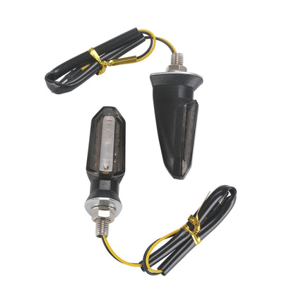 4 PCS MK-200 3LED Highlight Motorcycle Turn Signal Light (Black) - Signal Lights by buy2fix | Online Shopping UK | buy2fix