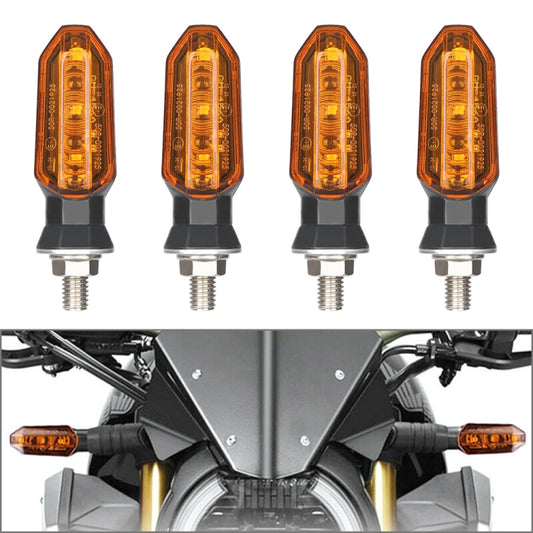 4 PCS MK-200 3LED Highlight Motorcycle Turn Signal Light (Yellow) - Signal Lights by buy2fix | Online Shopping UK | buy2fix