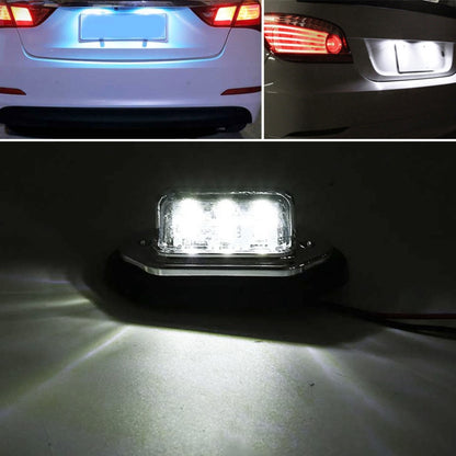 2 PCS MK-257 Car Van Bus Trailer LED Taillight Side Light 12-30V 6LEDs License Plate Light (Black) - Arrow Turn Lights by buy2fix | Online Shopping UK | buy2fix