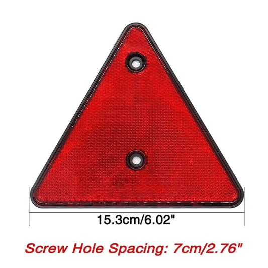 5 PCS MK-292 Trucks Trailers RV IP67 Waterproof Triangular Red Reflector - Reflective Material by buy2fix | Online Shopping UK | buy2fix