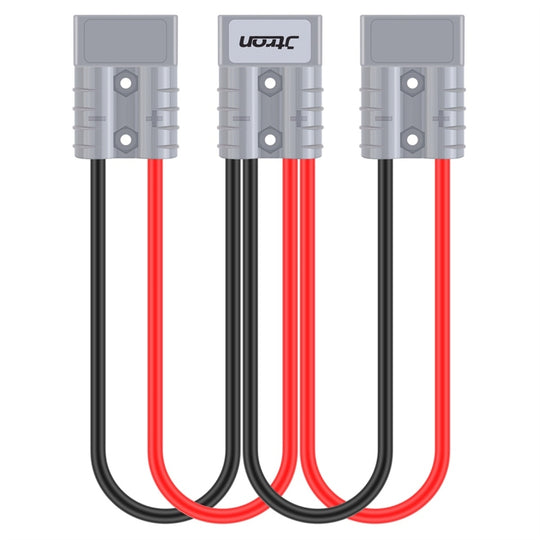 Chargeur de batterie 50A 600V, prise à déconnexion rapide, connecteur de treuil de remorque avec câble de 1 pied (1 rond 2)