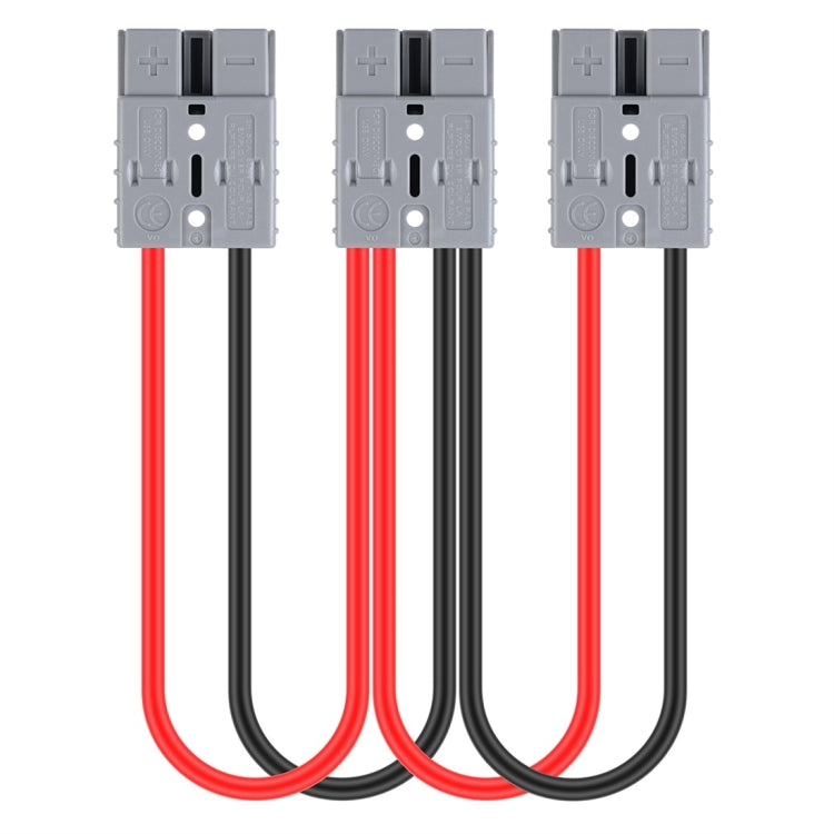 50A 600V Battery Charger Battery Quick Disconnect Plug Trailer Winch Connector with 1FT Cable (1 Round 2) - DIY Cables by buy2fix | Online Shopping UK | buy2fix