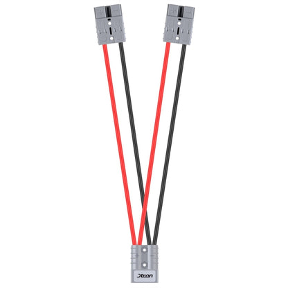 50A 600V Battery Charger Battery Quick Disconnect Plug Trailer Winch Connector with 1FT Cable (1 Round 2) - DIY Cables by buy2fix | Online Shopping UK | buy2fix