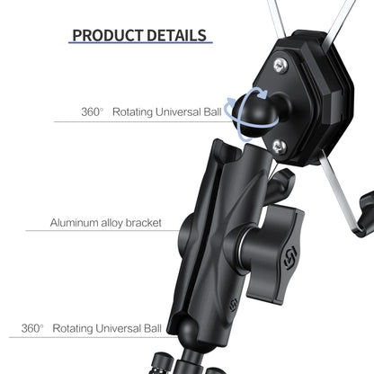 ZH-1558A1 Motorcycle Handlebar X-shape Aluminum Alloy Phone Holder - Holder by buy2fix | Online Shopping UK | buy2fix