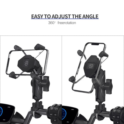 ZH-1558A1 Motorcycle Handlebar X-shape Aluminum Alloy Phone Holder - Holder by buy2fix | Online Shopping UK | buy2fix