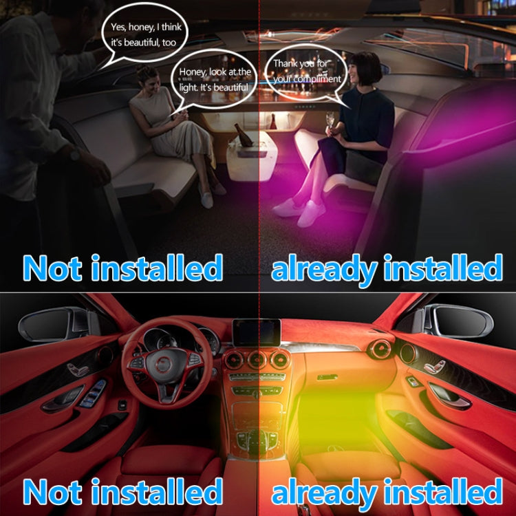 Y12 Cigarette Lighter Car Colorful RGB Foot LED Atmosphere Light - Atmosphere lights by buy2fix | Online Shopping UK | buy2fix