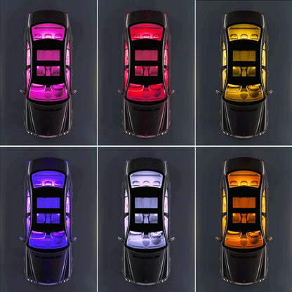 Y12 Cigarette Lighter Car Colorful RGB Foot LED Atmosphere Light - Atmosphere lights by buy2fix | Online Shopping UK | buy2fix