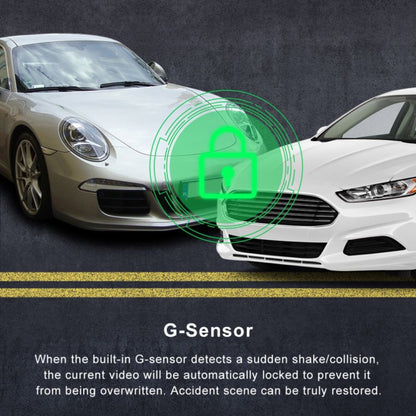 Front and Inner Dual Camera HD Infrared Night Vision Car Dash Cam Driving Recorder by buy2fix