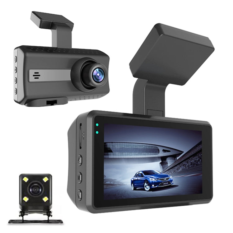 Front and Rear Dual Camera HD InfraredNight Vision Car Dash Cam Driving Recorder by buy2fix