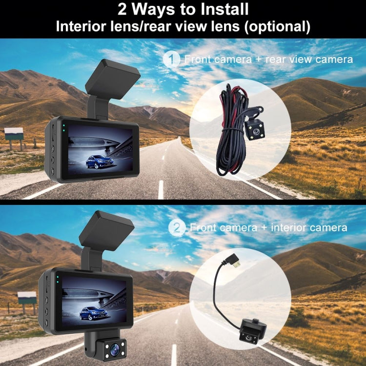 Front and Rear Dual Camera HD InfraredNight Vision Car Dash Cam Driving Recorder by buy2fix