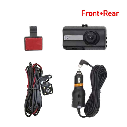 Front and Rear Dual Camera HD InfraredNight Vision Car Dash Cam Driving Recorder by buy2fix