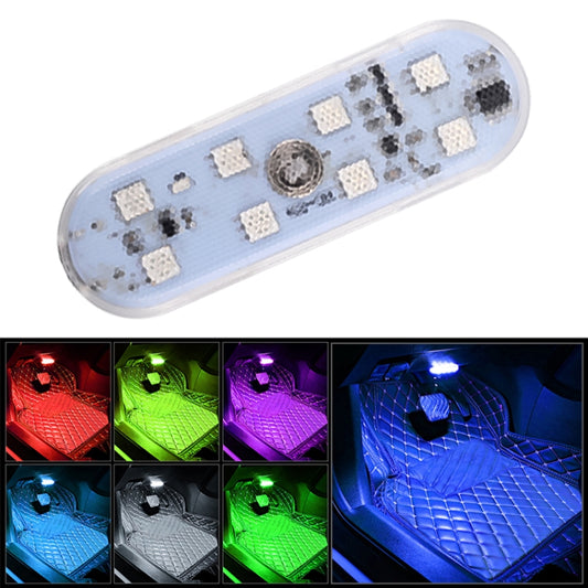 USB-C / Type-C Colorful Touch Switch Control Car Foot Hook And Loop Fastener Ambient Light - Atmosphere lights by buy2fix | Online Shopping UK | buy2fix
