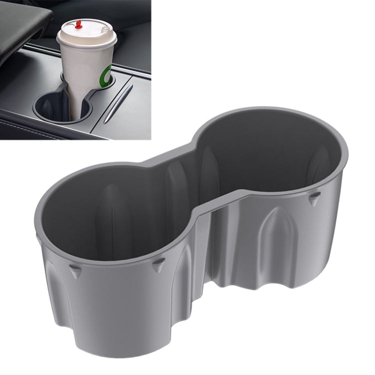 SHUNWEI SD-1054 Car Water Cup Holder for Tesla Model 3 / Y 2021-2022(Grey) by SHUNWEI