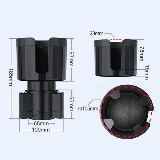 Car Cup Mouth Conversion Large Water Cup Holder - Car Drink Holders by buy2fix | Online Shopping UK | buy2fix