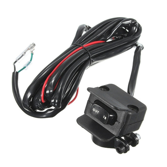 Motorcycle ATV / UTV Winch Rocker Switch Handlebar Control Line Warn Kits - Relays by buy2fix | Online Shopping UK | buy2fix