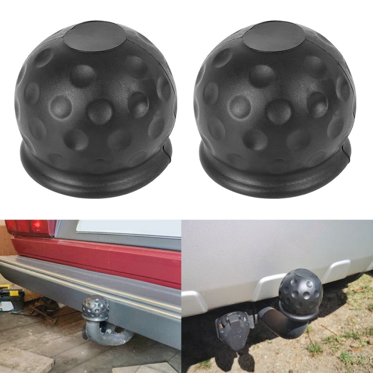 2 in 1 / Set Car Truck Tow Ball Cover Cap Towing Hitch Trailer Towball Protection - Towing Bars by buy2fix | Online Shopping UK | buy2fix