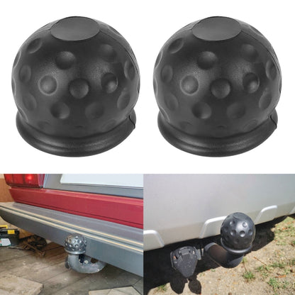 2 in 1 / Set Car Truck Tow Ball Cover Cap Towing Hitch Trailer Towball Protection - Towing Bars by buy2fix | Online Shopping UK | buy2fix