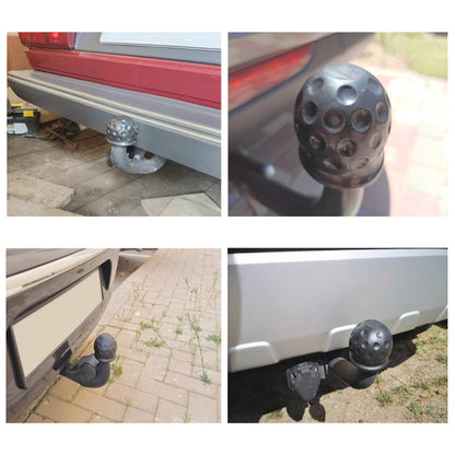 2 in 1 / Set Car Truck Tow Ball Cover Cap Towing Hitch Trailer Towball Protection - Towing Bars by buy2fix | Online Shopping UK | buy2fix