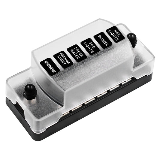 CS-978A1 FB1901 1 In 6 Out Independent Positive Negative Fuse Box without Fuse Piece for Auto Car Truck Boat - Fuse by buy2fix | Online Shopping UK | buy2fix