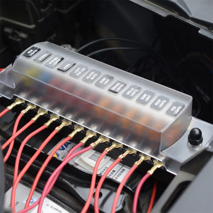 CS-978A2 FB1902 1 In 12 Out Independent Positive Negative Fuse Box without Fuse Piece for Auto Car Truck Boat - Fuse by buy2fix | Online Shopping UK | buy2fix