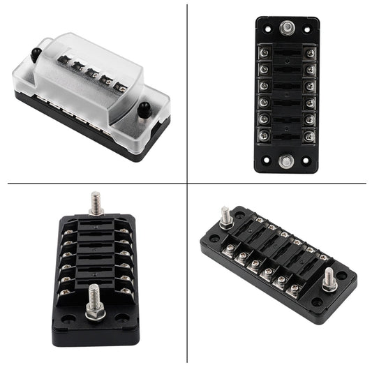 CS-979A1 FB1903 1 In 1 Out 6 Ways No Distinction Positive Negative Fuse Box without Fuse for Auto Car Truck Boat - Fuse by buy2fix | Online Shopping UK | buy2fix