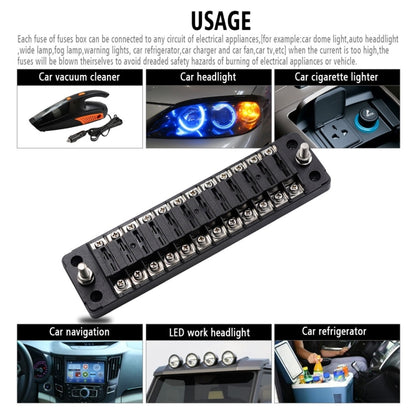 ZH-979A2 FB1904 1 In 1 Out 12 Ways Positive Negative Fuse Box with 24 Fuses for Auto Car Truck Boat - Fuse by buy2fix | Online Shopping UK | buy2fix