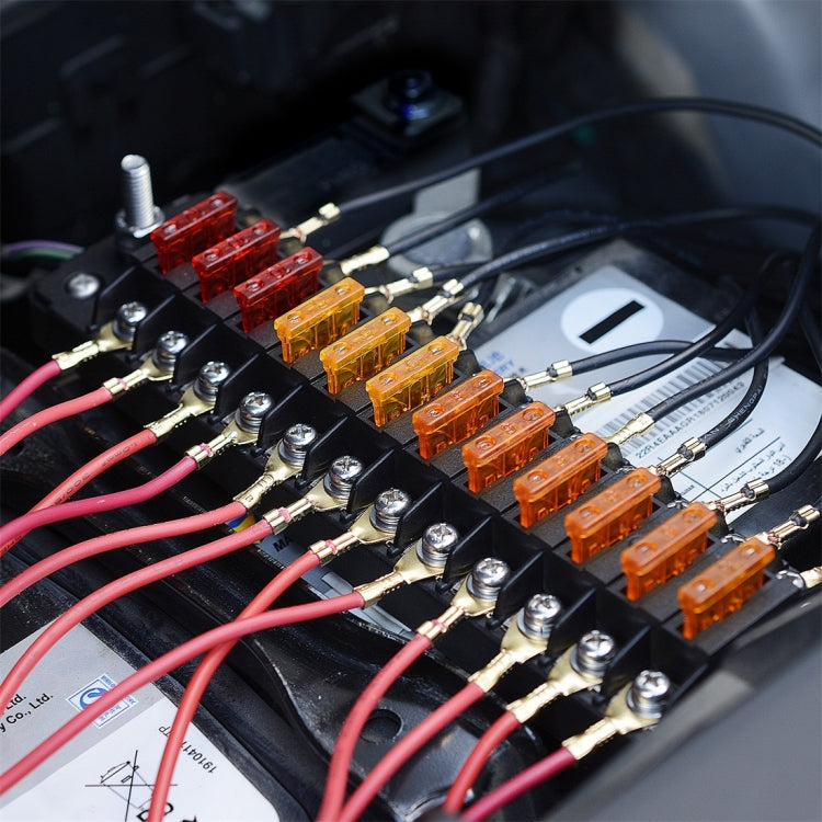 ZH-979A2 FB1904 1 In 1 Out 12 Ways Positive Negative Fuse Box with 24 Fuses for Auto Car Truck Boat - Fuse by buy2fix | Online Shopping UK | buy2fix
